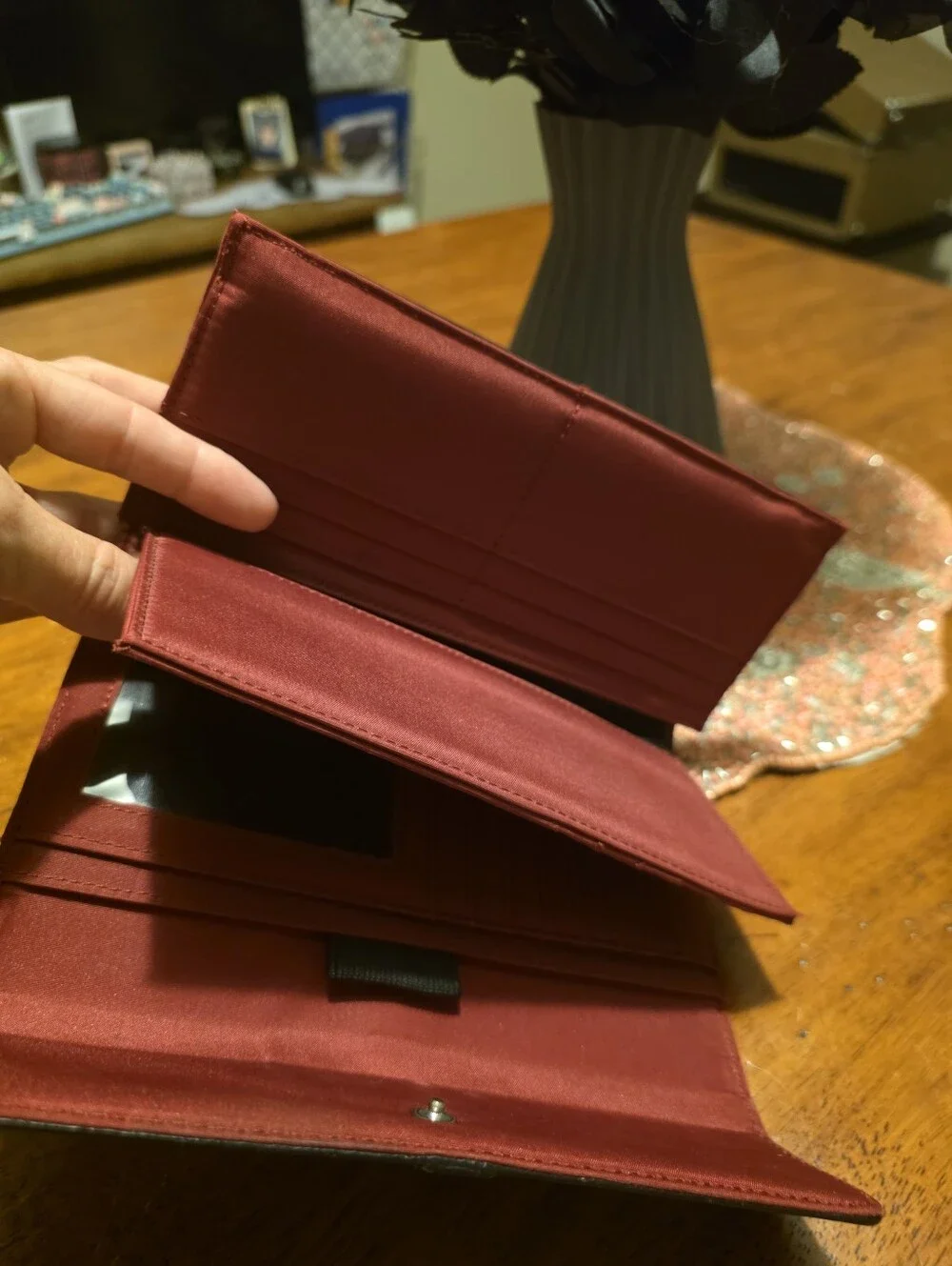 Tommy Hilfiger Black Leather Continental Wallet